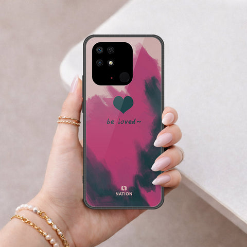 Xiaomi Redmi 10A Cover - Onation Heart Series - HQ Ultra Shine Premium Infinity Glass Soft Silicon Borders Case