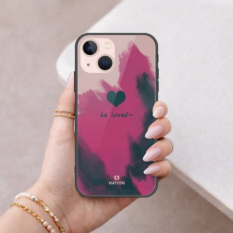 iPhone 14 - Onation Heart Series - HQ Ultra Shine Premium Infinity Glass Soft Silicon Borders Case