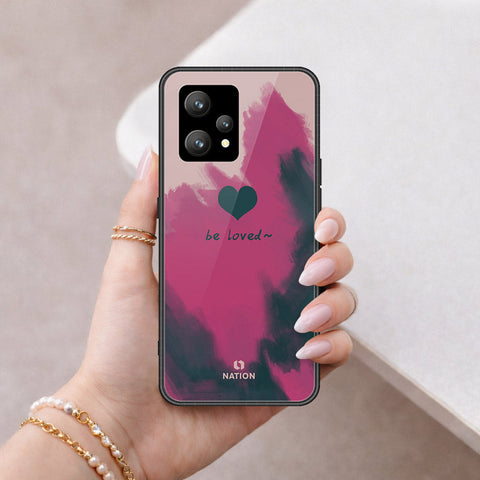 Realme 9 4G Cover - Onation Heart Series - HQ Ultra Shine Premium Infinity Glass Soft Silicon Borders Case