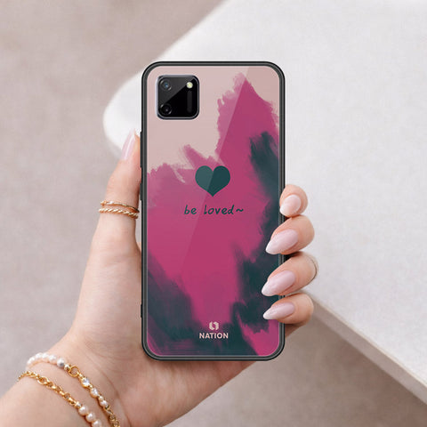 Realme C11 Cover - Onation Heart Series - HQ Ultra Shine Premium Infinity Glass Soft Silicon Borders Case