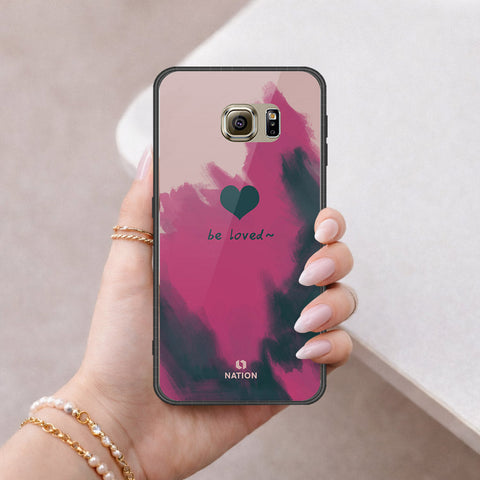 Samsung Galaxy S6 Cover - Onation Heart Series - HQ Ultra Shine Premium Infinity Glass Soft Silicon Borders Case