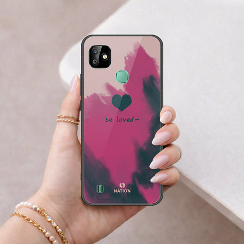 Infinix Smart HD 2021 Cover - Onation Heart Series - HQ Ultra Shine Premium Infinity Glass Soft Silicon Borders Case