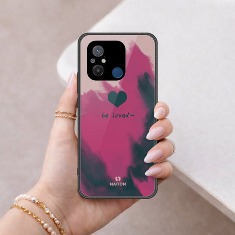 Xiaomi Redmi 12C Cover - Onation Heart Series - HQ Ultra Shine Premium Infinity Glass Soft Silicon Borders Case