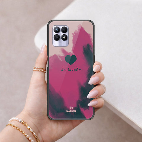 Realme 8i Cover - Onation Heart Series - HQ Ultra Shine Premium Infinity Glass Soft Silicon Borders Case