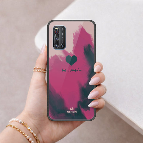 Vivo V19 Cover - Onation Heart Series - HQ Ultra Shine Premium Infinity Glass Soft Silicon Borders Case