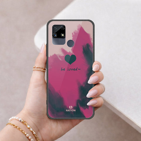Realme Narzo 30 Cover - Onation Heart Series - HQ Ultra Shine Premium Infinity Glass Soft Silicon Borders Case
