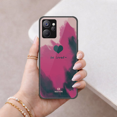 Realme 9i 5G Cover - Onation Heart Series - HQ Ultra Shine Premium Infinity Glass Soft Silicon Borders Case