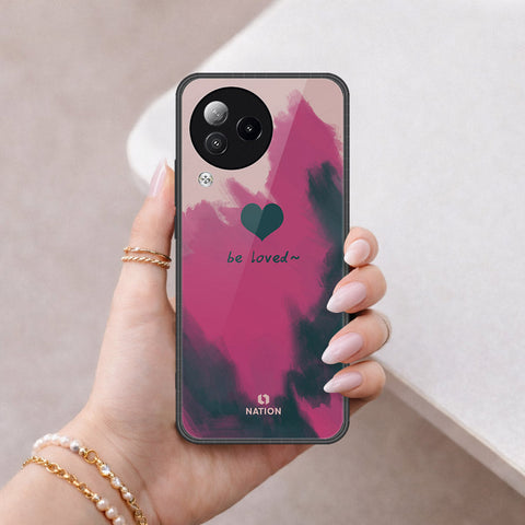Xiaomi Civi 3 Cover - Onation Heart Series - HQ Ultra Shine Premium Infinity Glass Soft Silicon Borders Case