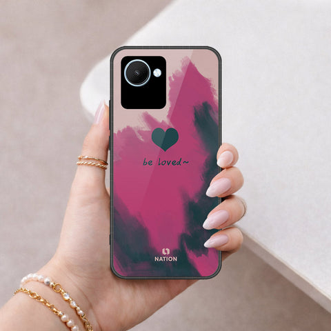 Realme C30s Cover - Onation Heart Series - HQ Ultra Shine Premium Infinity Glass Soft Silicon Borders Case
