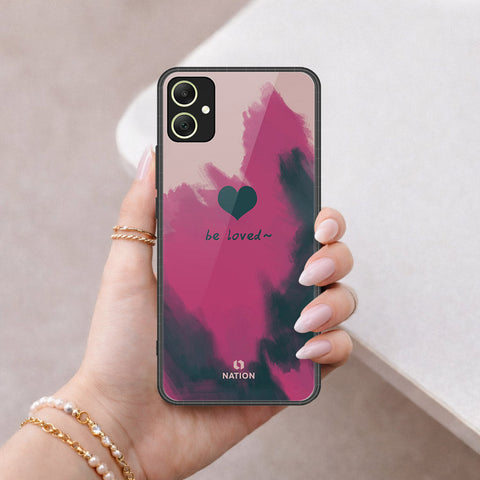 Samsung Galaxy M05 Cover - Onation Heart Series - HQ Ultra Shine Premium Infinity Glass Soft Silicon Borders Case