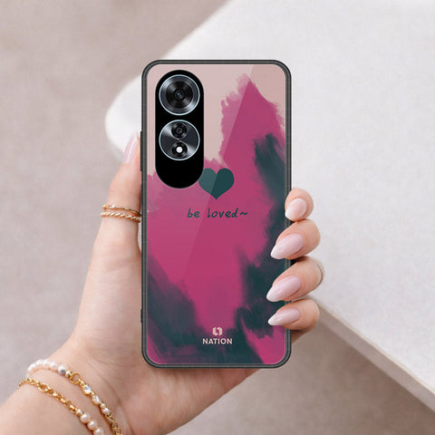 Oppo A60 Cover - Onation Heart Series - HQ Ultra Shine Premium Infinity Glass Soft Silicon Borders Case