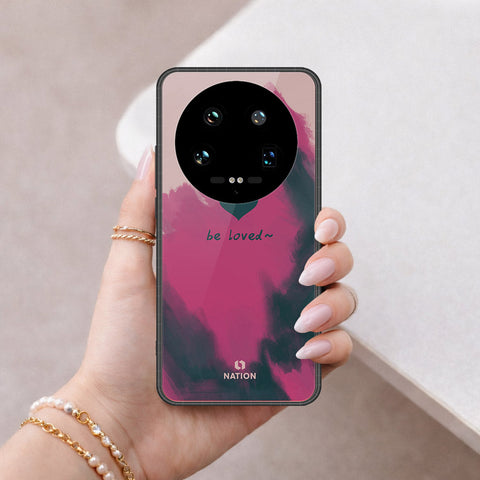 Xiaomi 14 Ultra Cover - Onation Heart Series - HQ Ultra Shine Premium Infinity Glass Soft Silicon Borders Case