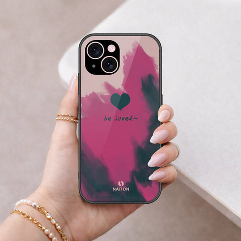 iPhone 15 Plus Cover - Onation Heart Series - HQ Ultra Shine Premium Infinity Glass Soft Silicon Borders Case