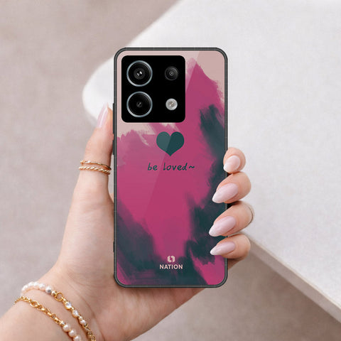 Xiaomi Redmi Note 13 Pro 4G Cover - Onation Heart Series - HQ Ultra Shine Premium Infinity Glass Soft Silicon Borders Case