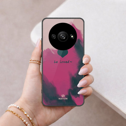 Xiaomi Redmi A3 Cover - Onation Heart Series - HQ Ultra Shine Premium Infinity Glass Soft Silicon Borders Case