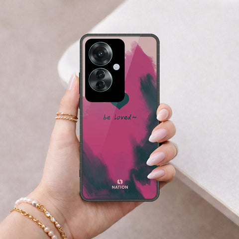 Oppo Reno 11F 5G Cover - Onation Heart Series - HQ Ultra Shine Premium Infinity Glass Soft Silicon Borders Case