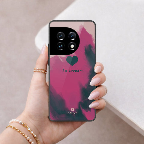 OnePlus Ace 2 Pro Cover - Onation Heart Series - HQ Ultra Shine Premium Infinity Glass Soft Silicon Borders Case
