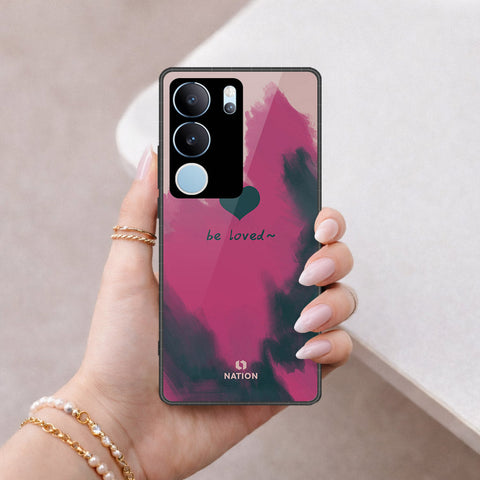 Vivo S17t Cover - Onation Heart Series - HQ Ultra Shine Premium Infinity Glass Soft Silicon Borders Case