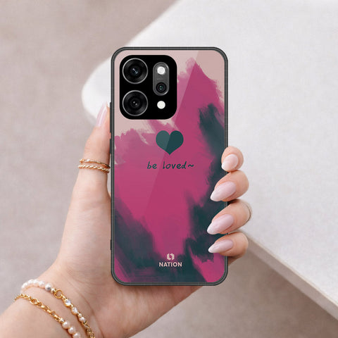 Oppo Reno 14 Pro Cover - Onation Heart Series - HQ Ultra Shine Premium Infinity Glass Soft Silicon Borders Case