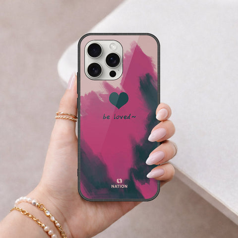 iPhone 16 Pro - Onation Heart Series - HQ Ultra Shine Premium Infinity Glass Soft Silicon Borders Case