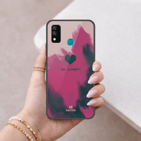 Huawei Y8s Cover - Onation Heart Series - HQ Ultra Shine Premium Infinity Glass Soft Silicon Borders Case