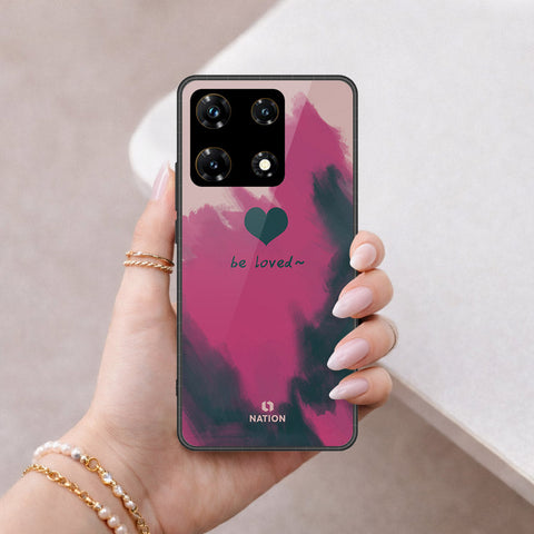 Infinix Note 30 VIP Cover - Onation Heart Series - HQ Ultra Shine Premium Infinity Glass Soft Silicon Borders Case