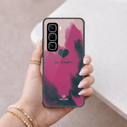 Infinix Hot 60 Pro Cover - Onation Heart Series - HQ Ultra Shine Premium Infinity Glass Soft Silicon Borders Case