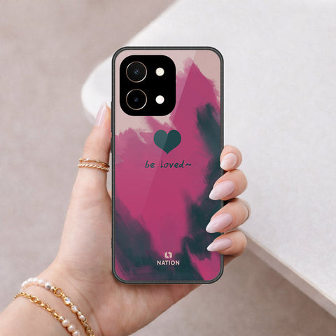Vivo Y28 4G Cover - Onation Heart Series - HQ Ultra Shine Premium Infinity Glass Soft Silicon Borders Case