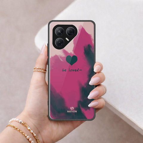 Tecno Pova 7 4G Cover - Onation Heart Series - HQ Ultra Shine Premium Infinity Glass Soft Silicon Borders Case