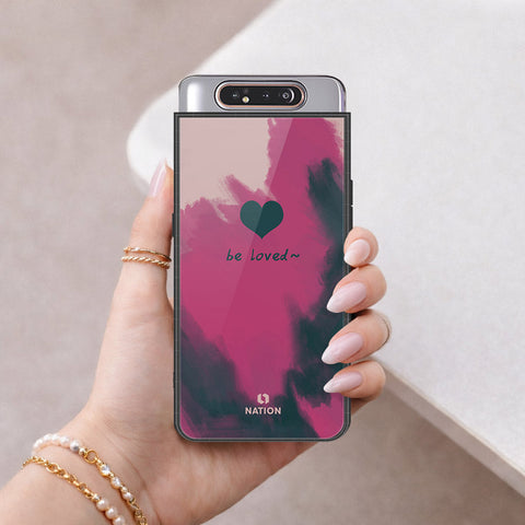 Samsung Galaxy A90 Cover - Onation Heart Series - HQ Ultra Shine Premium Infinity Glass Soft Silicon Borders Case