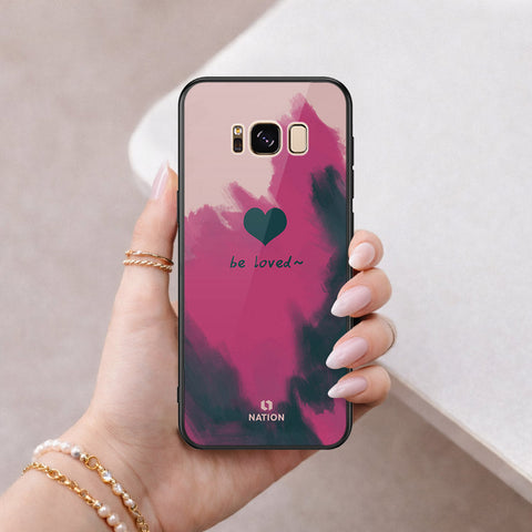 Samsung Galaxy S8 Plus Cover - Onation Heart Series - HQ Ultra Shine Premium Infinity Glass Soft Silicon Borders Case