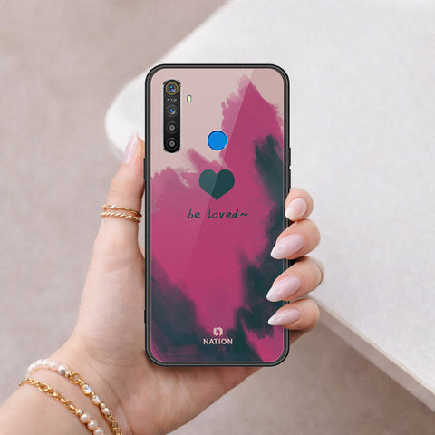 Realme Narzo 10 Cover - Onation Heart Series - HQ Ultra Shine Premium Infinity Glass Soft Silicon Borders Case