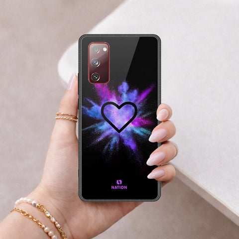 Samsung Galaxy S20 FE Cover - Onation Heart Series - HQ Ultra Shine Premium Infinity Glass Soft Silicon Borders Case