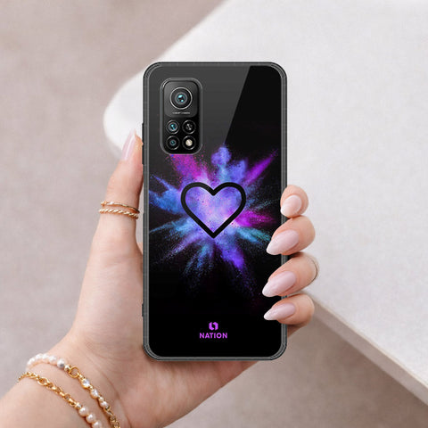 Xiaomi Mi 10T Cover - Onation Heart Series - HQ Ultra Shine Premium Infinity Glass Soft Silicon Borders Case