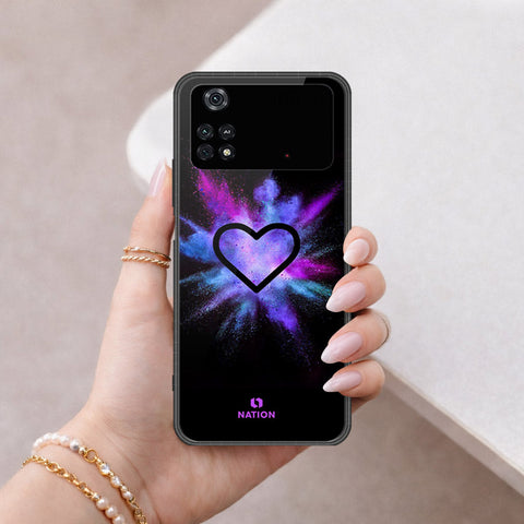 Xiaomi Poco M4 Pro Cover - Onation Heart Series - HQ Ultra Shine Premium Infinity Glass Soft Silicon Borders Case