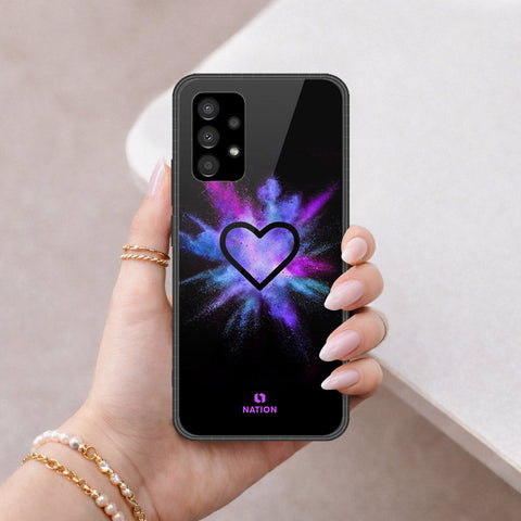 Samsung Galaxy A53 5G Cover - Onation Heart Series - HQ Ultra Shine Premium Infinity Glass Soft Silicon Borders Case