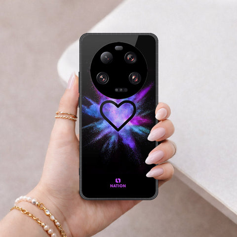 Xiaomi 13 Ultra Cover - Onation Heart Series - HQ Ultra Shine Premium Infinity Glass Soft Silicon Borders Case
