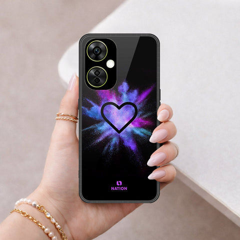 Oppo K11 Cover - Onation Heart Series - HQ Ultra Shine Premium Infinity Glass Soft Silicon Borders Case