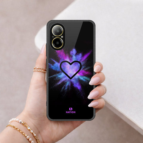 Realme C67 4G Cover - Onation Heart Series - HQ Ultra Shine Premium Infinity Glass Soft Silicon Borders Case