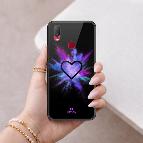 Vivo Y11 2019 Cover - Onation Heart Series - HQ Ultra Shine Premium Infinity Glass Soft Silicon Borders Case