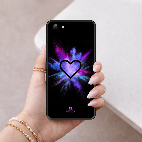 Vivo Y81 Cover - Onation Heart Series - HQ Ultra Shine Premium Infinity Glass Soft Silicon Borders Case
