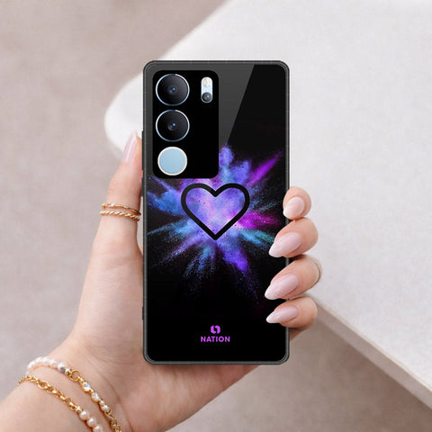 Vivo S17 Pro Cover - Onation Heart Series - HQ Ultra Shine Premium Infinity Glass Soft Silicon Borders Case