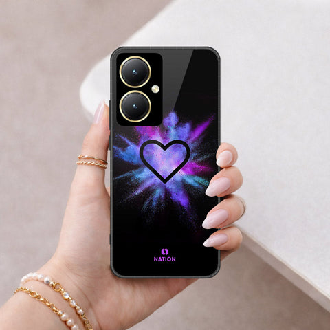 Vivo Y27 Cover - Onation Heart Series - HQ Ultra Shine Premium Infinity Glass Soft Silicon Borders Case