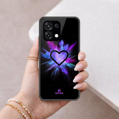 Oppo A6 Pro 4G Cover - Onation Heart Series - HQ Ultra Shine Premium Infinity Glass Soft Silicon Borders Case