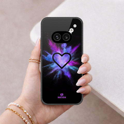 Nothing Phone 2a Cover - Onation Heart Series - HQ Ultra Shine Premium Infinity Glass Soft Silicon Borders Case