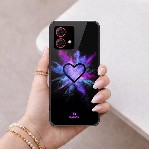 Motorola Moto G84 Cover - Onation Heart Series - HQ Ultra Shine Premium Infinity Glass Soft Silicon Borders Case