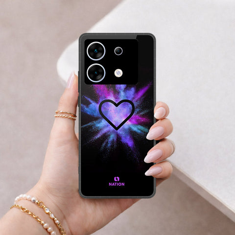 Infinix Zero 30 5G Cover - Onation Heart Series - HQ Ultra Shine Premium Infinity Glass Soft Silicon Borders Case