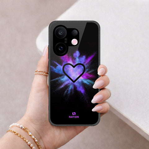 Vivo S30 Pro Mini Cover - Onation Heart Series - HQ Ultra Shine Premium Infinity Glass Soft Silicon Borders Case