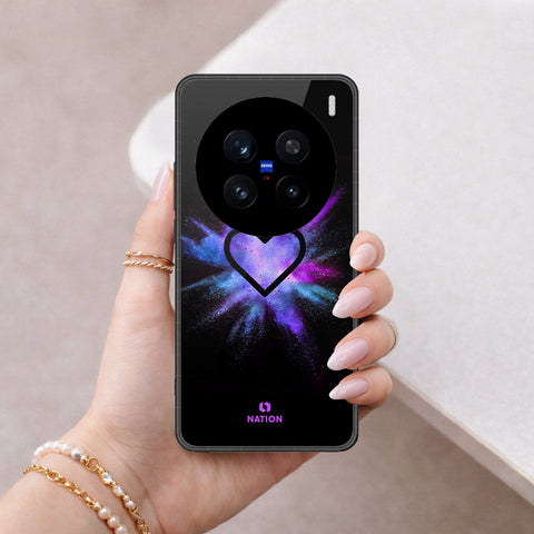 Vivo V7 Plus Cover - Onation Heart Series - HQ Ultra Shine Premium Infinity Glass Soft Silicon Borders Case