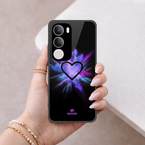 Vivo Y29 5G Cover - Onation Heart Series - HQ Ultra Shine Premium Infinity Glass Soft Silicon Borders Case